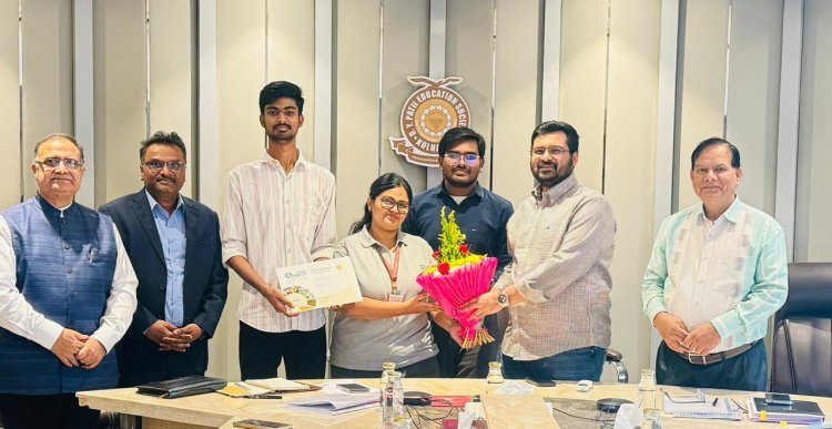 डी. वाय. पाटील स्कूल ऑफ इंजिनिअरिंग अँड मॅनेजमेंटच्या ‘वज्र’ उपकरणाला राष्ट्रीय स्तरावर प्रथम पारितोषिक