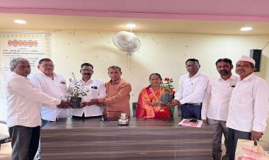 महात्मा गांधी तंटामुक्त समितीच्या वतीने नूतन जिल्हा परिषद व पंचायत समिती सदस्यांचा सत्कार