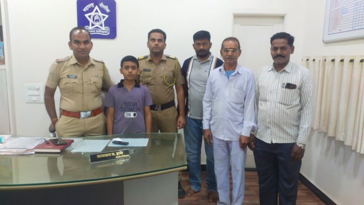 निखिल सुर्वे याला पोलिसांच्या मदतीने नातेवाईकांकडे सोपविले