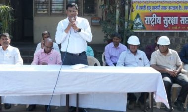 श्री छत्रपती शाहू साखर कारखाना येथे राष्ट्रीय सुरक्षा सप्ताहास  उत्साहात प्रारंभ