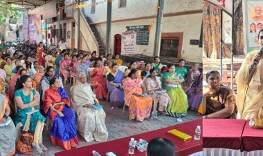 भाजप आणि भगीरथी महिला संस्थेच्या वतीने शिबिर व ज्येष्ठ महिलांचा सत्कार