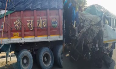 टायर फुटलं अन् नियंत्रण सुटलेली क्रूझर थेट दुसऱ्या लेनवर,थरारक अपघाताचे फोटो समोर