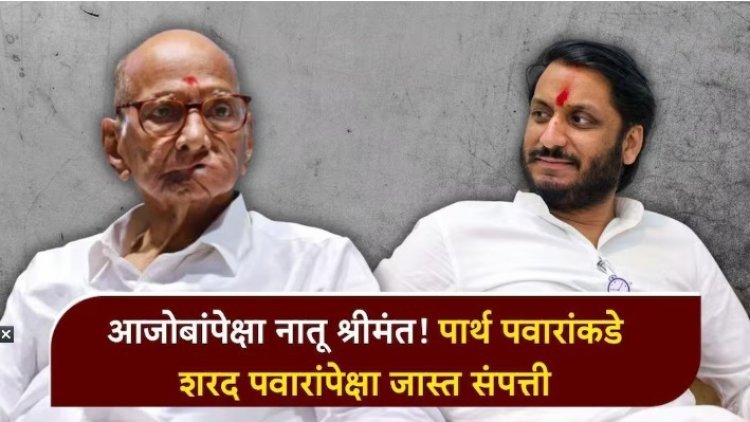 आजोबांपेक्षा नातू श्रीमंत, पार्थ पवारांची संपत्ती शरद पवारांपेक्षा जास्त..