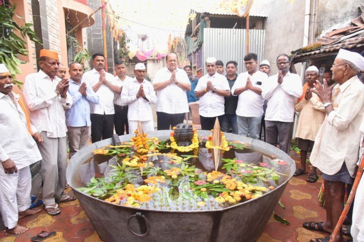 नऊशेहून अधिक देवालयांच्या जीर्णोदराचे भाग्य मला मिळाले- ना.हसन मुश्रीफ