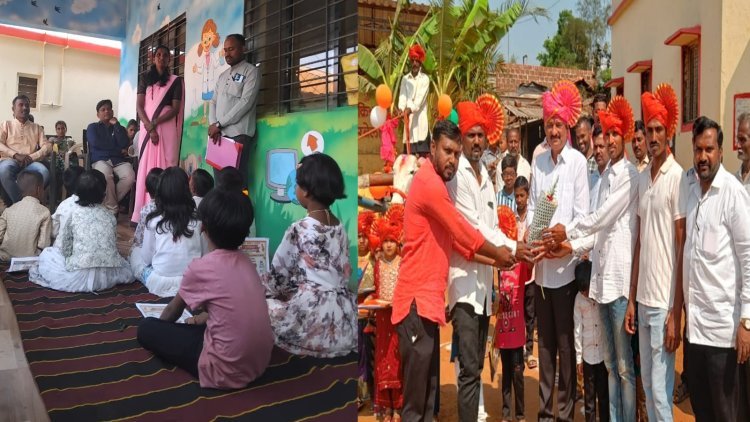 गगनबावडा तालुक्यातील शाळेमध्ये प्रवेश उत्सव मोठ्या उत्साहात संपन्न
