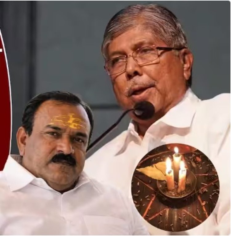 अशोक खरातकडून अघोरी पूजा करुन घेतली ;चंद्रकांत पाटलांना मुख्यमंत्री व्हायचं होतं