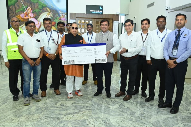 खासदार धनंजय महाडिक यांच्या प्रयत्नातून कोल्हापूर-नवी मुंबई इंडिगो एअरलाईन्सची विमान सेवा सुरू