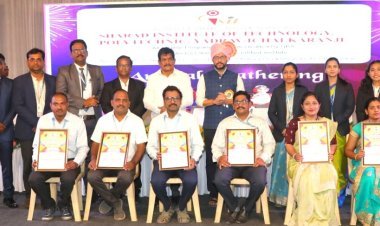 शरद पॉलिटेक्निकमध्ये शिक्षकांचा आदर्श शिक्षक पुरस्काराने सन्मान