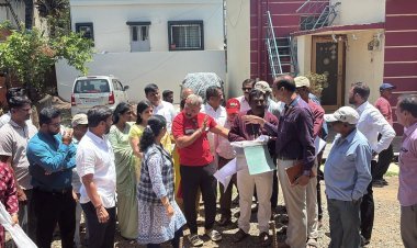 जनता दरबारामधील तक्रारीच्या अनुषंगाने महापौर रुपाराणी निकम यांची सुर्वे नगर परिसरात पाहणी