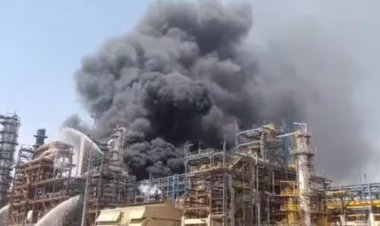 पंतप्रधान मोदी यांच्या हस्ते उद्घाटन होणाऱ्या राजस्थानमधील पाचपद्रा रिफायनरीला आग