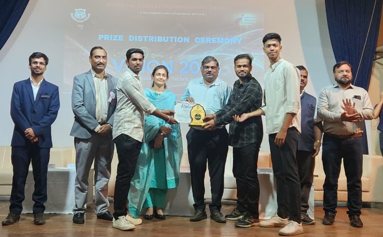 डीकेटीईच्या विद्यार्थ्यांना वॉलचंद कॉलेज येथील स्ट्रक्चर मेकिंग स्पर्धेत प्रथम क्रमांकाचे बक्षिस