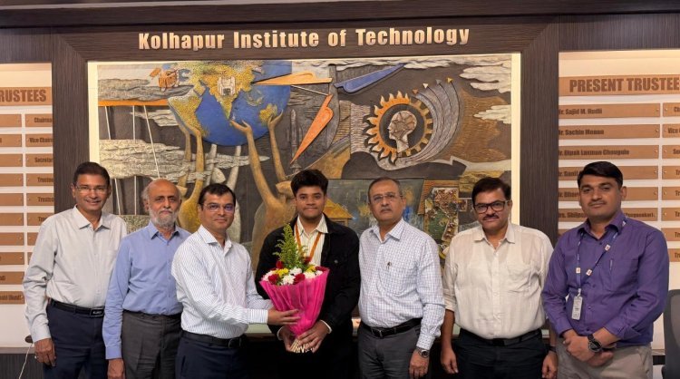 केआयटीच्या आदित्य साळुंखेची ‘बेट्टी ब्लॉक्स ’ या आंतरराष्ट्रीय कंपनीत निवड.