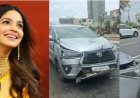 'कपबशी'च्या प्रमोशनदरम्यान पूजा सावंतच्या गाडीला अपघात; हायवेवर तीन वाहनांची धडक
