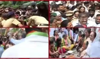नवी मुंबईत हाय-व्होल्टेज आंदोलनात रोहिणी खडसे ताब्यात