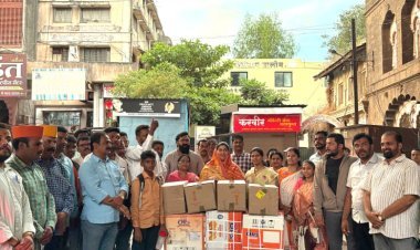 शिवराज्याभिषेकासाठी रायगडावर येणाऱ्या शिवभक्तसाठी मराठा सेवा संघाकडून १२ हजार ओ.आर.एस. सॅचेट्स सुपूर्द