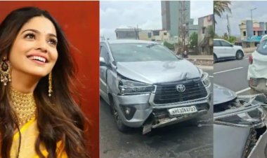 'कपबशी'च्या प्रमोशनदरम्यान पूजा सावंतच्या गाडीला अपघात; हायवेवर तीन वाहनांची धडक