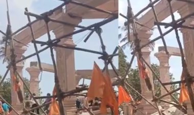 परभणीत मोठी दुर्घटना! यशवाडी हनुमान मंदिराचा सभामंडप कोसळला; अनेक भाविक ढिगाऱ्याखाली अडकल्याची भीती
