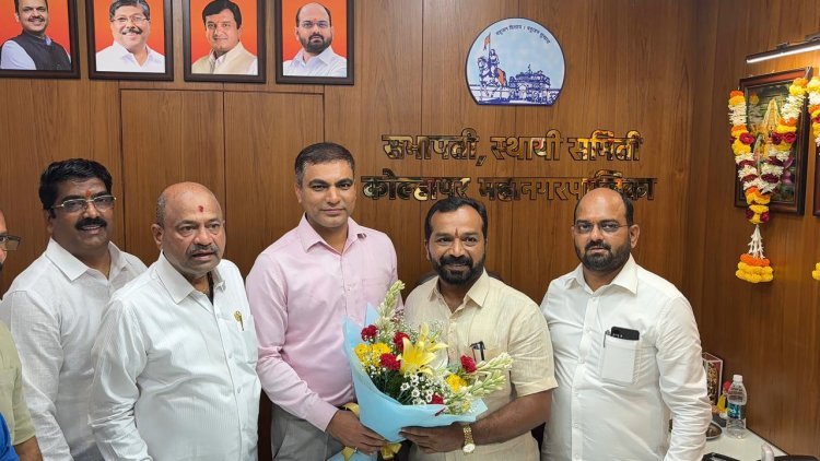 स्थायी समिती सभापती विशाल शिराळे यांचा कार्यालयीन प्रवेश