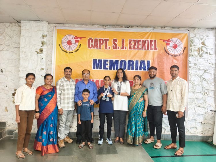 कॅप्टन एस.जे.ईजिएकल रायफल स्पर्धेत तृप्ती चौगुलेने केली चार रोप्य पदकांची कमाई