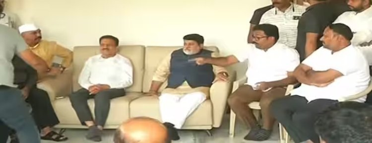 नाशिक बैठकीत तणावपूर्ण वातावरण; महाजन-उदय सामंतांसमोर गोकुळ गीते संतापले, दराडेंकडे हातवारे करत तीव्र प्रतिक्रिया.