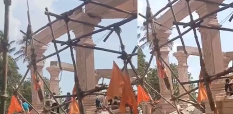 परभणीत मोठी दुर्घटना! यशवाडी हनुमान मंदिराचा सभामंडप कोसळला; अनेक भाविक ढिगाऱ्याखाली अडकल्याची भीती