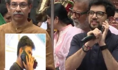 शिवाजी पार्कवरील आंदोलनात आदित्य ठाकरेंचा अभिजित दिपकेंना फोन; 'राजीनामा घेतल्याशिवाय माघार नाही'