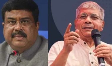 धर्मेंद्र प्रधानांच्या राजीनाम्यावर प्रकाश आंबेडकरांचा हल्लाबोल