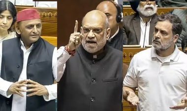 अमित शाहांवरील राहुल गांधींच्या आरोपांवरून लोकसभेत गदारोळ; रिजिजूंच्या आक्षेपानंतर अखिलेश यादव मैदानात