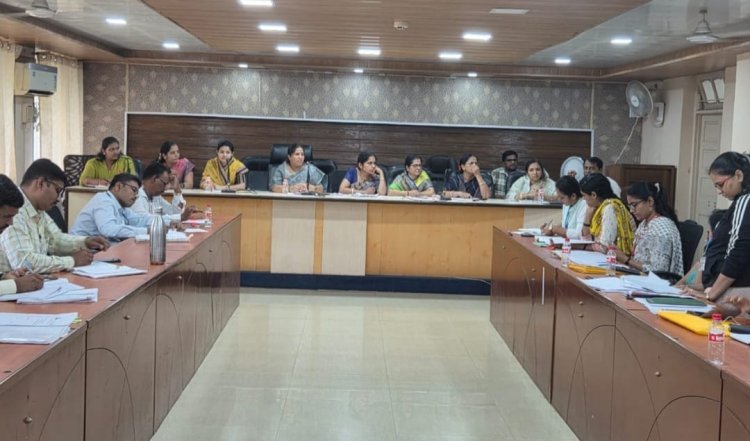 जि. प. च्या महिला व बालकल्याण समितीसभेत सभापती विद्या पाटील यांनी घेतला विविध योजनेचा आढावा