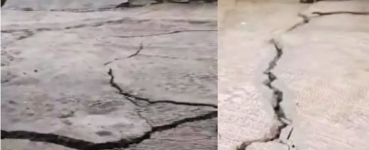 महाबळेश्वरजवळ निसर्गाचा कोप ! नावली गावात जमीन खचल्याने घरे आणि रस्त्यांना मोठे तडे