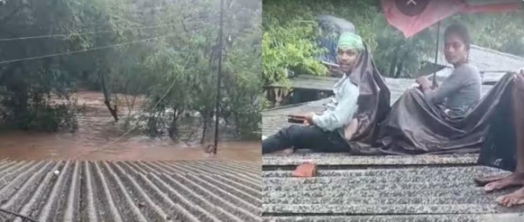 पुराच्या विळख्यात अडकला अखेरचा निरोप! मृतदेहासह चार तास छतावर थांबावं लागलं कुटुंबाला