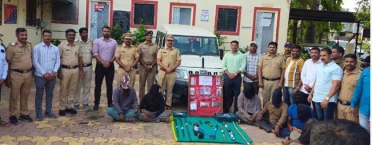 पुण्यात मोठा दरोडा उधळला! आंतरराज्यीय टोळीच्या 6 सराईत आरोपींना अटक