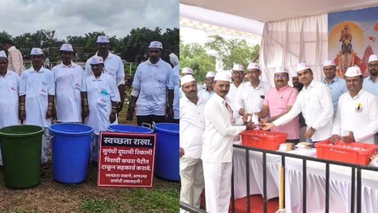एक पाऊल भक्तीकडे... एक पाऊल स्वच्छतेकडे!"; पुईखडी येथे गोकुळतर्फे वारकरी सेवा आणि स्वच्छता अभियान संपन्न!