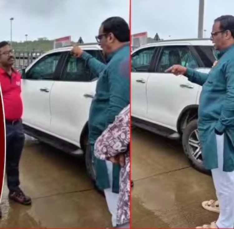 कामगारांना कामावरून कमी केल्याचा आरोप; कंपनीच्या गेटवरच भाजप नेते वैभव खेडेकर आक्रमक