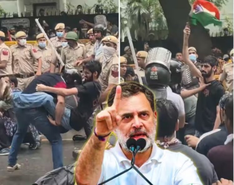 दिल्ली आंदोलनाचा व्हिडिओ शेअर करत राहुल गांधींची न्यायाची मागणी; पेलेट गन प्रकरणी स्वतंत्र चौकशीची मागणी