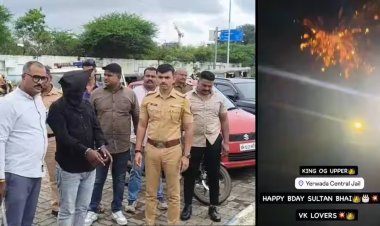 येरवडा जेलबाहेर कैदी गुंडाचा बर्थडे सेलिब्रेशन; 'हॅपी बर्थडे सुलतान भाई' म्हणत फटाकेबाजी, व्हिडिओ व्हायरल होताच पोलिसांची कारवाई