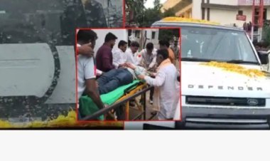 मनोज जरांगे पाटलांच्या ताफ्यातील कारला अपघात; कार्यकर्त्याला डिफेंडरमधून रुग्णालयात नेलं, प्रकृती स्थिर