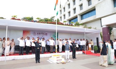 आबिटकर नॉलेज सिटीमध्ये ८० वा स्वातंत्र्यदिन उत्साहात साजरा