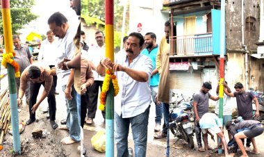 गणरायाच्या आगमनाची तयारी सुरू; मंडप उभारणीला वेग