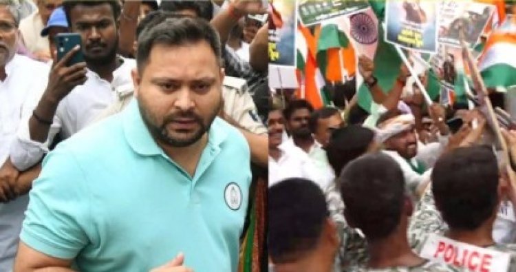 विद्यार्थी आंदोलनात पोलिसांनी AK-47 का चालवली? आदेश नेमका कोणी दिला? तेजस्वी यादव रस्त्यावर, राजदचा राजभवनावर मोर्चा