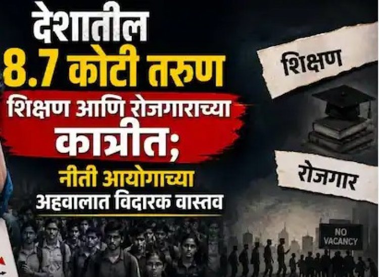 देशातील 8.7 कोटी तरुण शिक्षण आणि रोजगारापासून दूर; नीती आयोगाच्या अहवालात धक्कादायक वास्तव