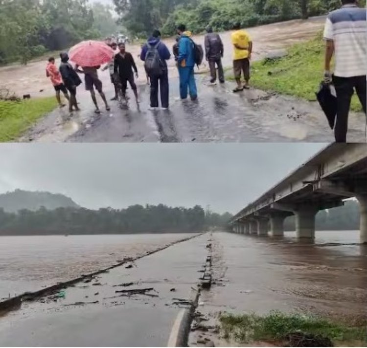 गडचिरोलीच्या भामरागडला पुन्हा पुराचा विळखा; 50 हून अधिक गावांचा संपर्क तुटला, रुग्णवाहिकाही अडकली