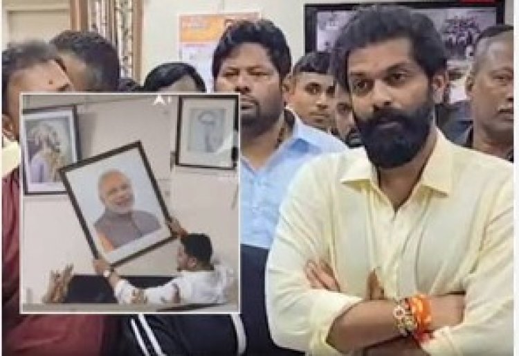 ‘छत्रपती शिवाजी महाराजांच्या बाजूला नरेंद्र मोदींचा फोटो कशासाठी?; अमित ठाकरेंचा मुख्याध्यापकांना सवाल, अन् पुढच्याच क्षणी फोटो हटवला
