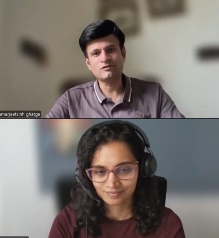 चिमगावच्या डॉ. मोनिका एकल यांच्याशी राजे समरजितसिंह घाटगे यांचा संवाद
