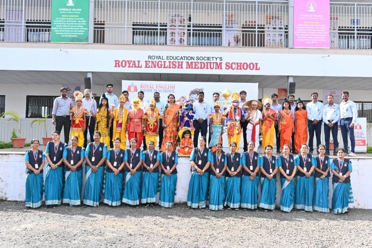 गोपालकाला व दहीहंडीच्या जल्लोषाने तिळवणीचे रॉयल इंग्लिश मीडियम स्कूल दुमदुमले; विद्यार्थ्यांचा उत्साही सहभाग