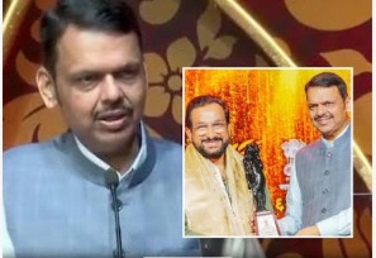 देवेंद्र फडणवीस म्हणाले, ‘प्रसाद ओक म्हणजे..धर्मवीर आनंद दिघे’; मुख्यमंत्र्यांकडून कौतुक, प्रसाद ओक हात जोडून उभा!